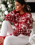 Christmas Elk Knitted Sweater