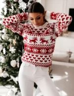 Christmas Elk Knitted Sweater